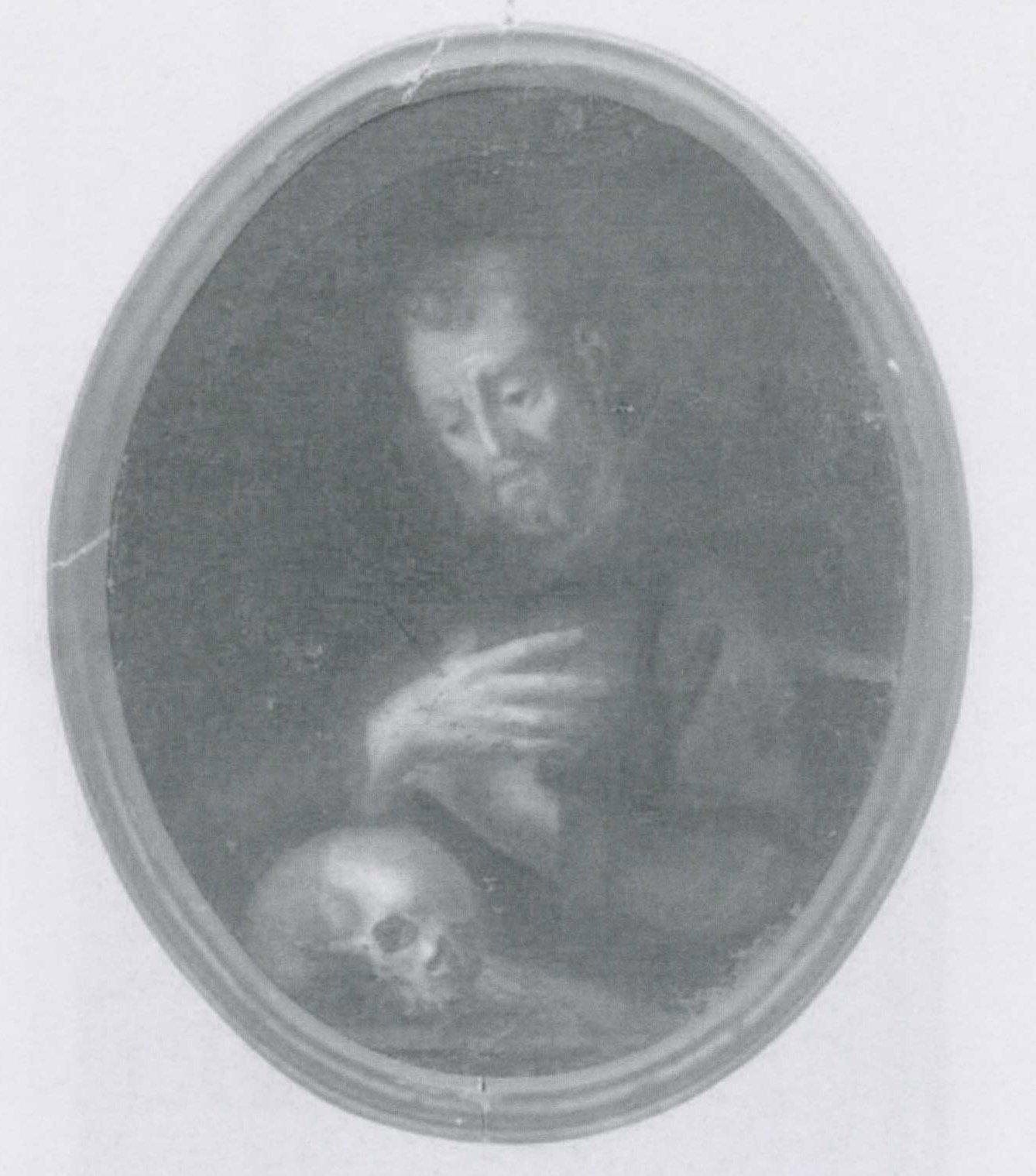 San Francesco in meditazione con il teschio (dipinto) by Ignoto (bottega) - ambi